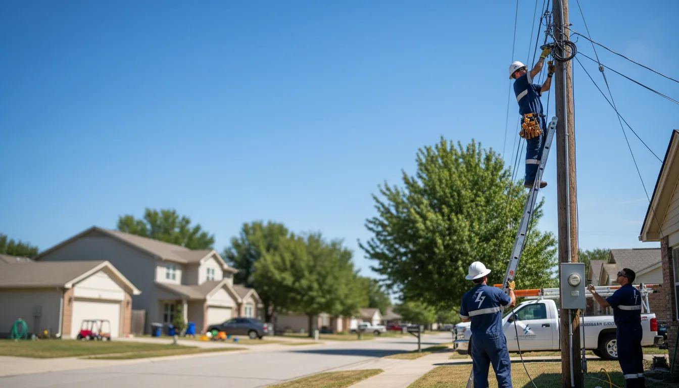 Residential electrician providing installation services in Newtown Square, PA